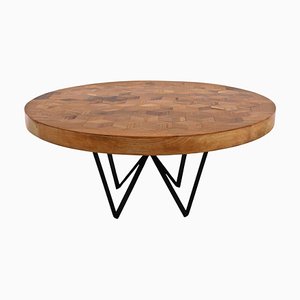 Maurits Reclaimed Oak Round Dining Table by Fred and Juul