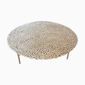 Jean Bronze Round Coffee Table by Fred and Juul