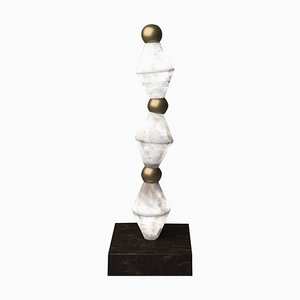 Chronos Bronze Table Lamp by Alabastro Italiano