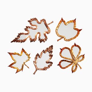 Fallen Leaves Mirrors by InsidherLand, Set of 5