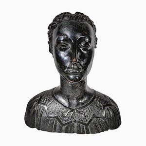 Enrico Parnigotto, Modern Bust, 1940, Bronze