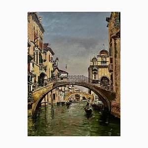 Spanish School Artist, Venice, 20th Century, Oil on Canvas