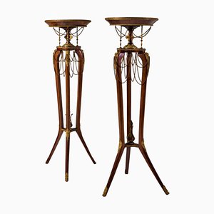 Tripod Side Tables in Mahoganyy, 19th Century, Set of 2