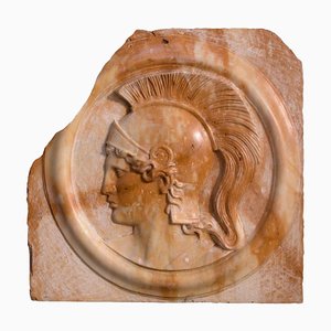 Bas-Relief Jaune de Sienne d'Atena, Début du 20e Siècle