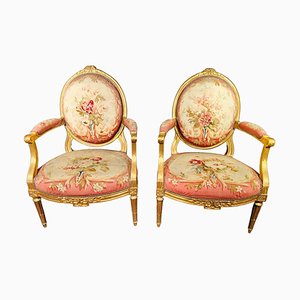 Französische Stühle aus dem 18. Jh. von Claude Chevigny, 1700, 2er Set