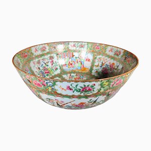 Große antike chinesische Porzellan Bowle, 1880er