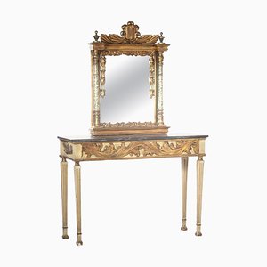 Spanish Console with Mirror, Late 19th Century