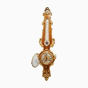 Horloge et Thermomètre Vernis Martin Style Louis Xv, 1740