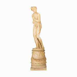 Italienische Venusskulptur aus Alabaster, 19. Jh.
