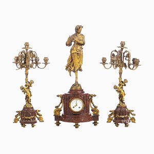 French Garniture, Late 19th Century, Set of 3