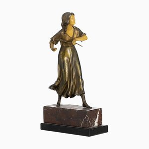 Figura femminile Art Deco, Francia, inizio XX secolo