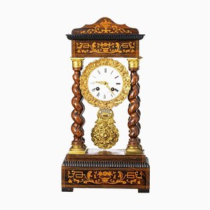 Reloj de pórtico francés Napoleón III, siglo XIX