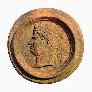 Relief Rond en Terre Cuite de Neron, Fin du 19ème Siècle