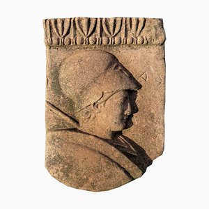 Terracotta Bas-Relief of Athena Minerva, Late 19th Century