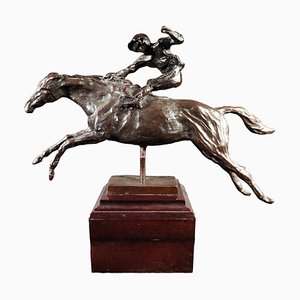 Figurine Polo en Bronze, 1950s
