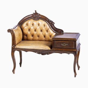 Panca da divano con supporto per telefono, Regno Unito, XX secolo