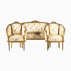 Canapé et Fauteuils, 20ème Siècle, France, Set de 3