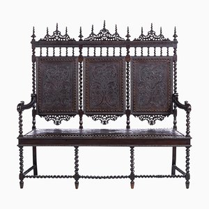 19th Century Portuguese Three-Seat Sofa