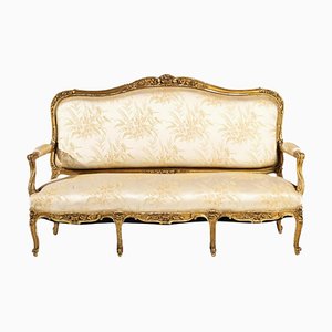 18th Century French Gilded Wood Sofa