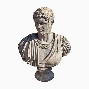Buste de Caracalla en Terre Cuite Début 20ème Siècle