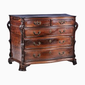 18th Century Portuguese Commode in Carved Brazilian Rosewood