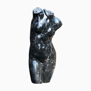 Bust of Roman Venus, Early 20th Century, Black Marble