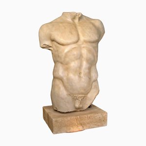 Mármol de Carrara Torso italiano de principios del siglo XX