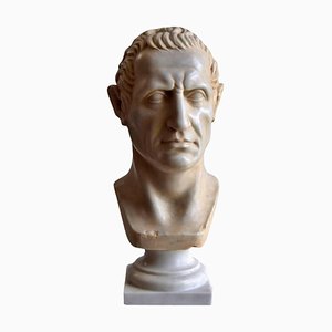Artiste Italien, Buste de César, Début 20ème Siècle, Marbre de Carrare