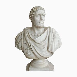 20th Century Marcus Aurelius Antoninus Sculpture in Caracalla Carrara Marble