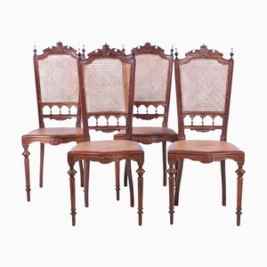 19th Century Portuguese Chairs in Brazilian Rosewood, Set of 4