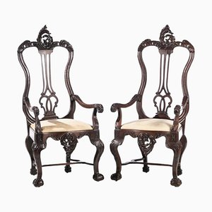 18th Century Portuguese State Chairs, Set of 2