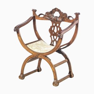 18th Century Portuguese Savonarola Chair in Brazilian Rosewood