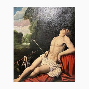 Carlo Saraceni, Saint Sebastian, 19th Century, Oil on Canvas