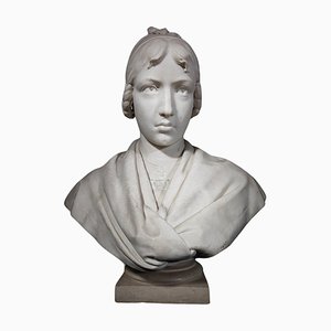 Bust of Girl, 1927, Marble