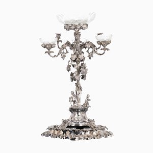 19th Century Candleholder with Arms from Whytt Family of Bennochy-Whyte-Melville, 1860s