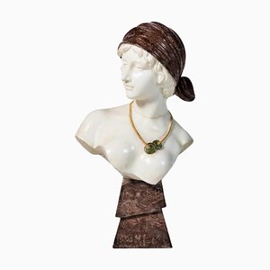 Early 20th Century Art Deco French Female Figure Bust