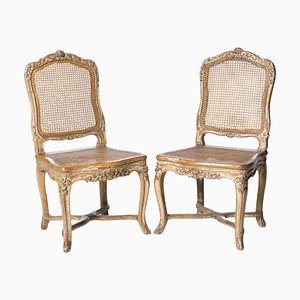 18th Century Louis XV French Chairs, Set of 2