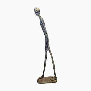 D'après Alberto Giacometti, L'Homme Qui Marche, XXe Siècle, Plâtre