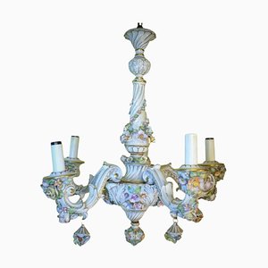 Lustre Vintage en Porcelaine de Capodimonte