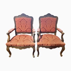 Fauteuils Style Louis XV, 19ème Siècle, Set de 2