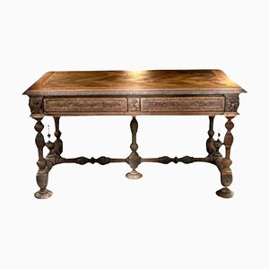 Italian Renaissance Style Wooden Coffee Table, 19th Century