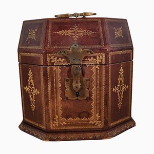 French Leather Box, 1750s