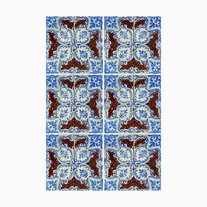 Liberty Art Nouveau Majolica Tiles, Set of 24