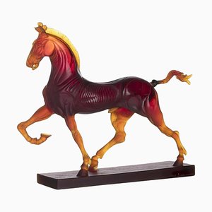 Escultura de caballo modelo 95/195 de Daum