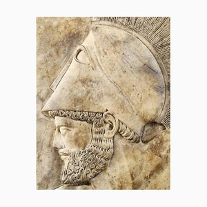 Bas-Relief en Marbre de Carrare avec Motif d'Achille, Début du 20ème Siècle