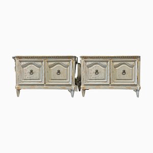 Italian Chests of Drawers in Pinewood, Early 20th Century, Set of 2