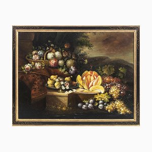 Ecole d'Artiste Italienne, Nature Morte, 18ème Siècle, Huile sur Toile, Encadrée