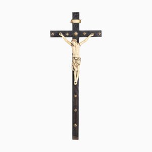 Jesucristo crucificado en madera, siglo XIX