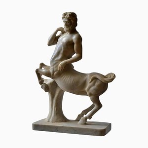 Artiste Italien, Sculpture Centaure, Marbre De Carrare, Début 20ème Siècle