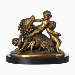 Edouard Drouot, Gruppo scultoreo, bronzo dorato